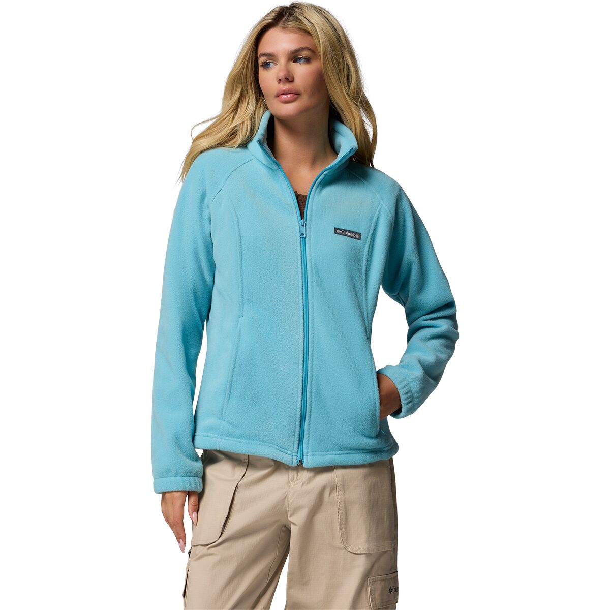 Columbia Women's Benton Springs Full-Zip Fleece Jacket in Vintage Blue - Size: Large