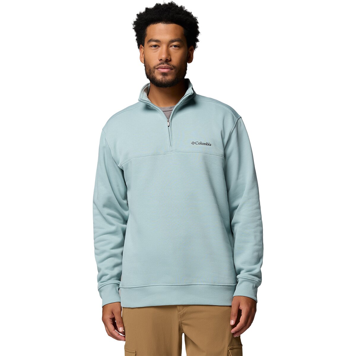 Columbia Men's Hart Mountain II 1/2-Zip Fleece Jacket in Crushed Blue Heather - Size: Large