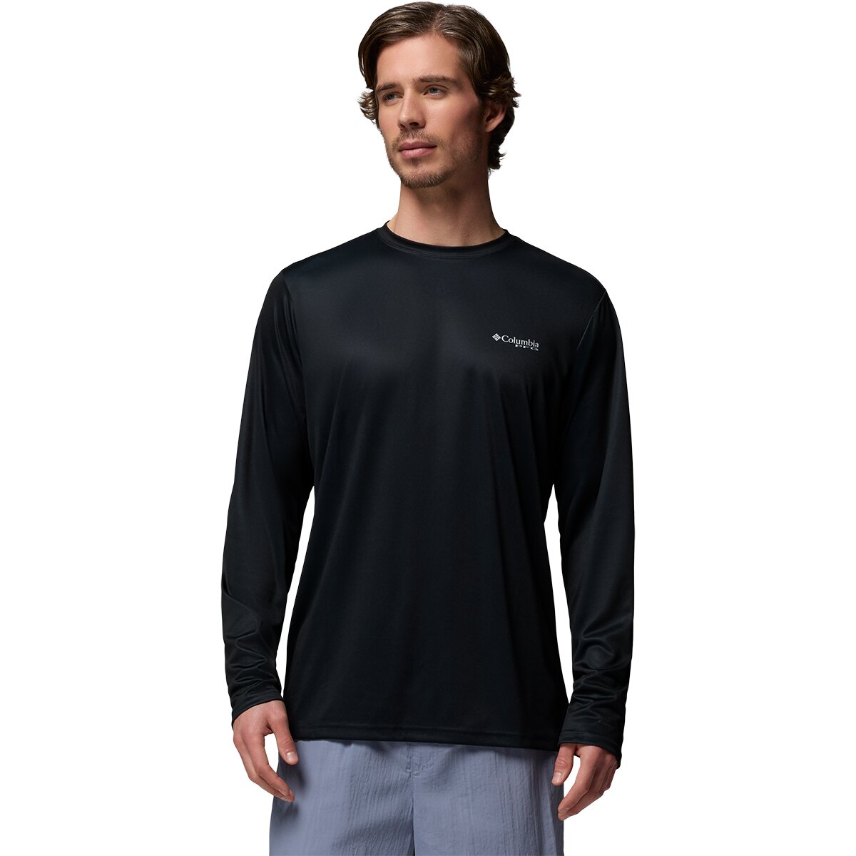 Columbia Men's Terminal Tackle PFG Fish Flag Shirt in Black - Size: XL