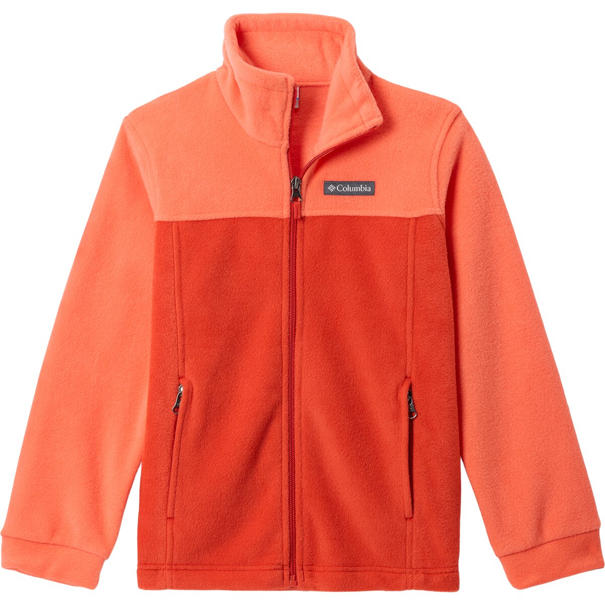 Columbia Boy's Steens Mountain II Fleece Jacket in Zing / Super Sonic - Size: Medium