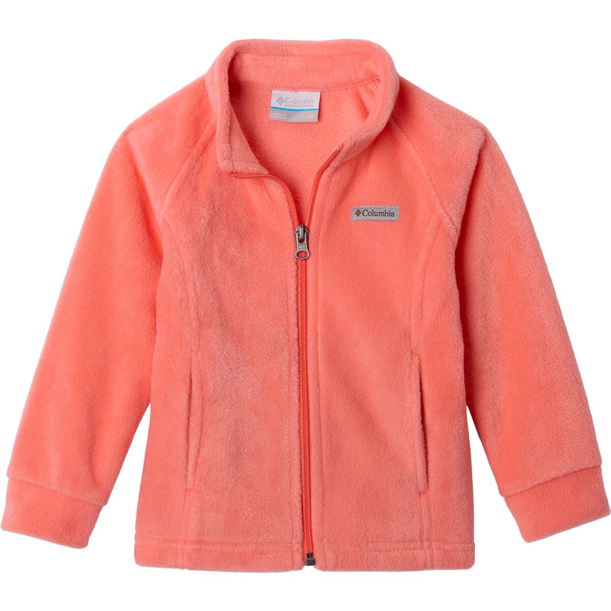Columbia Benton Springs Fleece Jacket - Toddler Girls' in Hot Coral2 - Size: 2T
