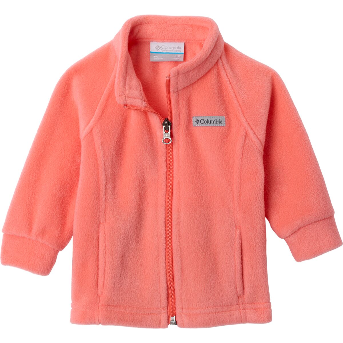 Columbia Benton Springs Fleece Jacket - Infant Girls' in Hot Coral2 - Size: 3/6M