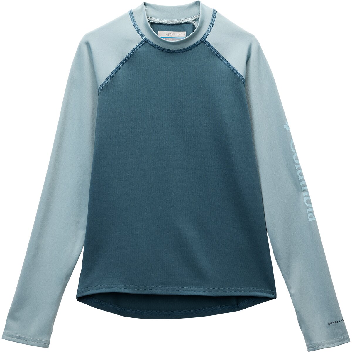 Columbia Sandy Shores Long-Sleeve Sunguard - Kids' in Everblue / Crushed Blue - Size: Large