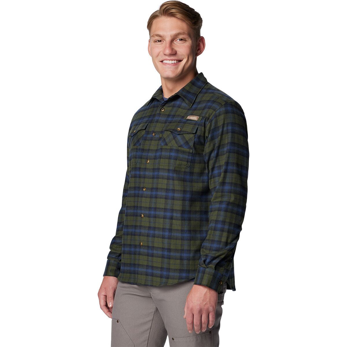 Columbia Roughtail Stretch Flannel Long-Sleeve Shirt - Men's - Men