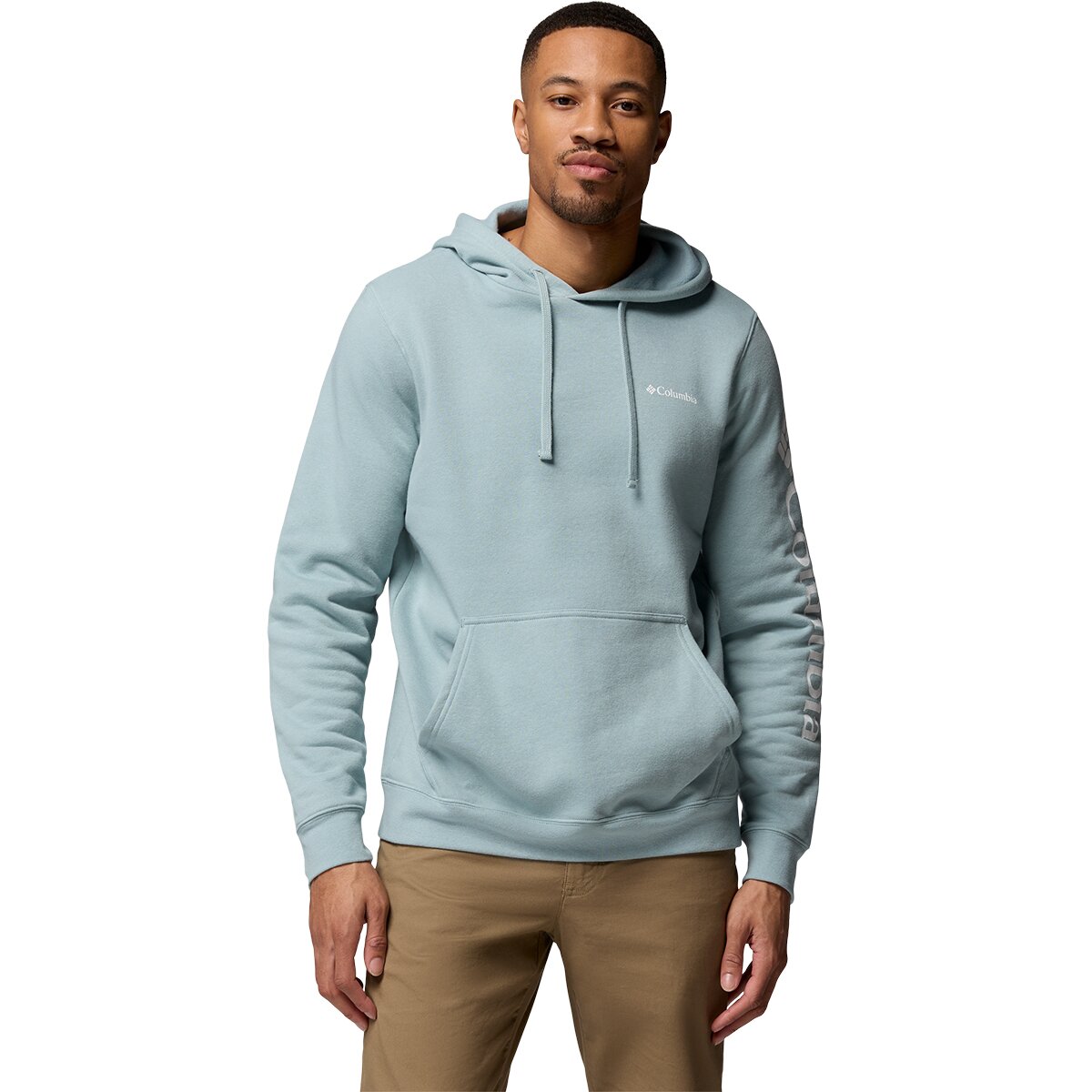 Columbia Men's Trek Hoodie in Crushed Blue / Csc Sleeve Logo - Size: XS