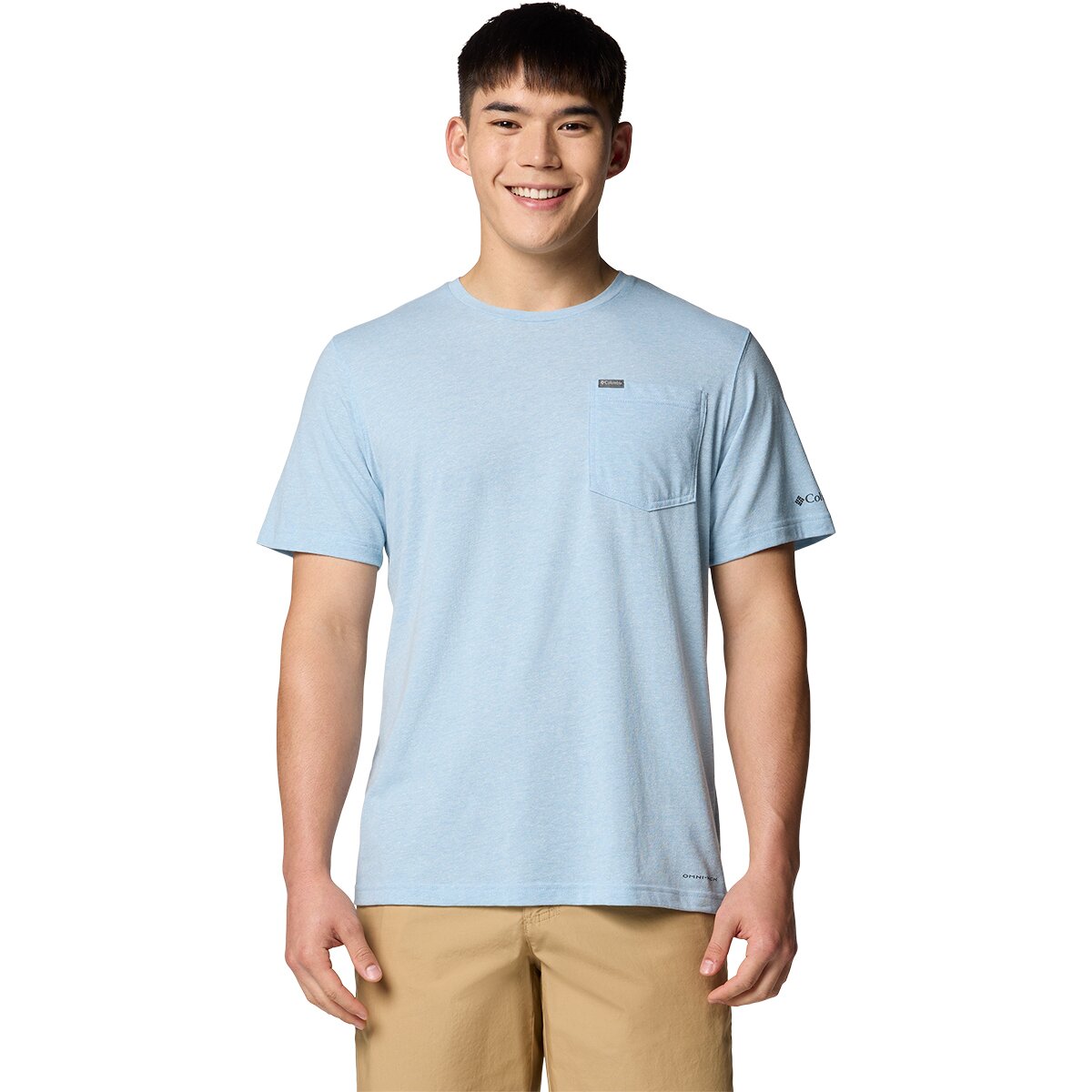 Columbia Men's Thistletown Hills Pocket T-Shirt in Ripple Blue Heather - Size: Medium
