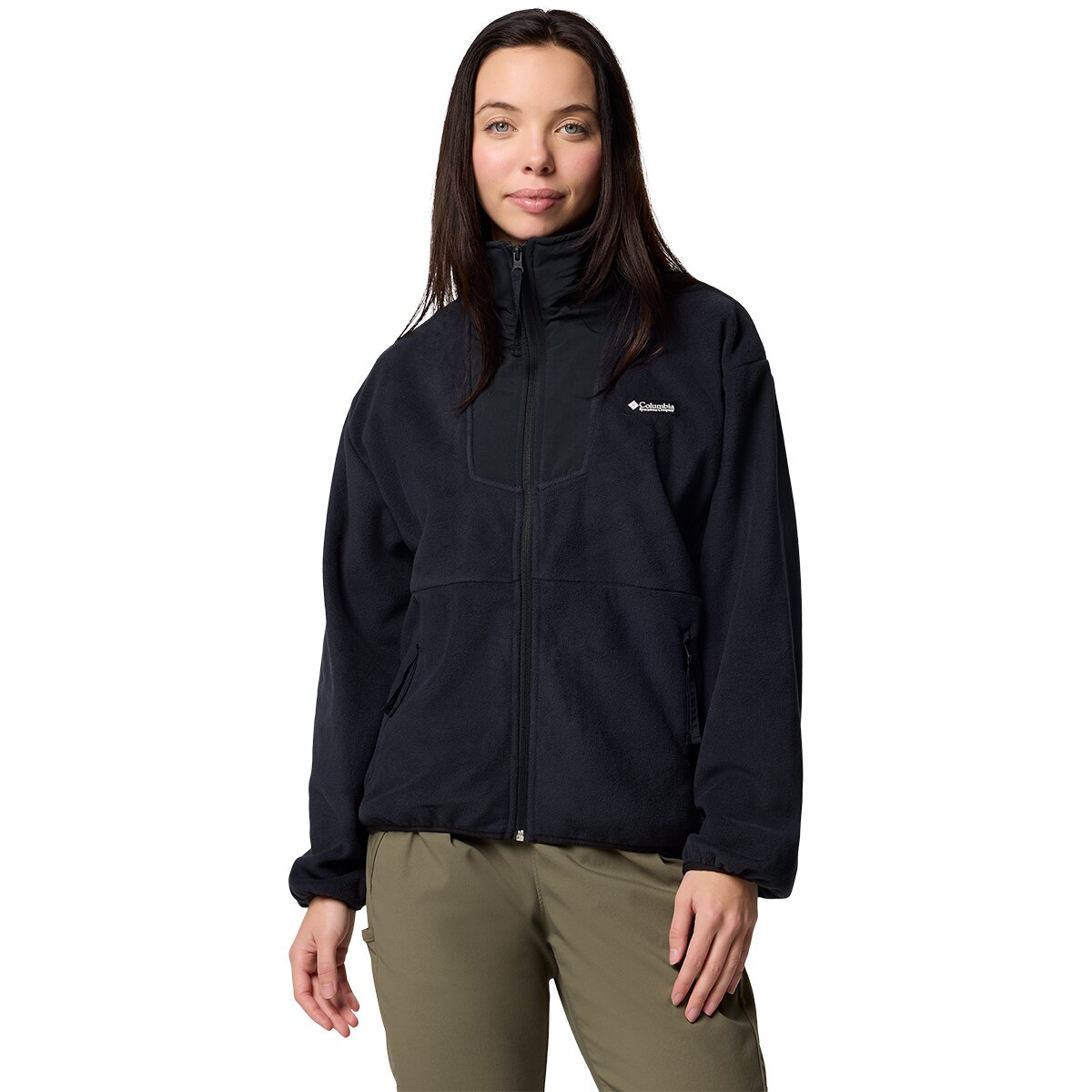 Columbia Women's Sequoia Grove Full-Zip Fleece Jacket in Black2 - Size: XL