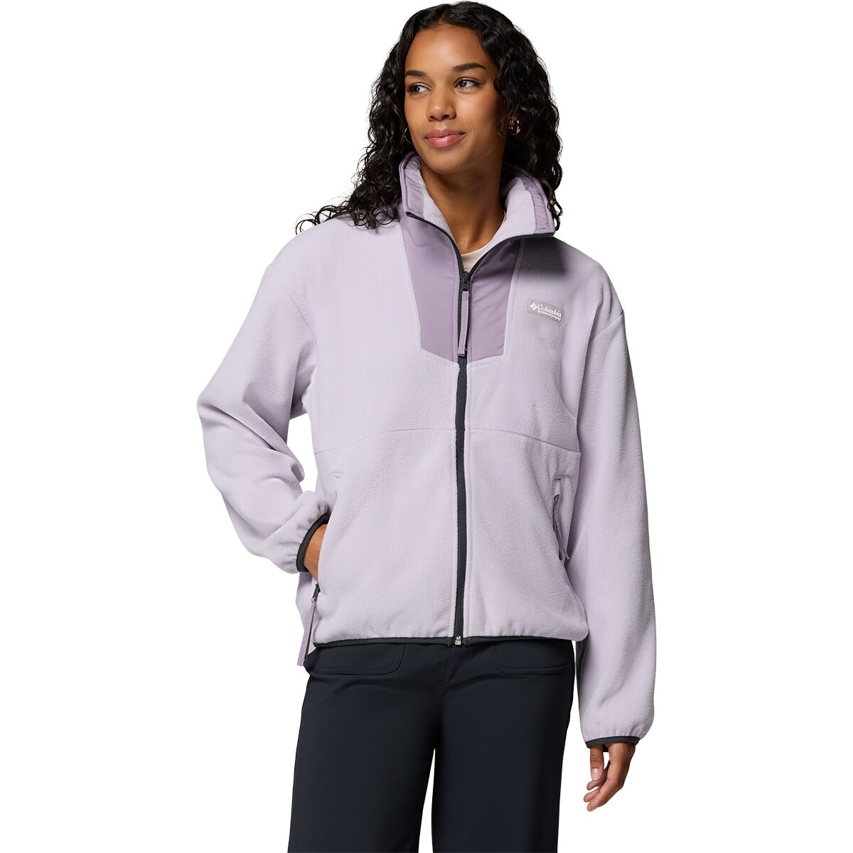 Columbia Women's Sequoia Grove Full-Zip Fleece Jacket in Lavender Pearl / Shale Purple - Size: Small