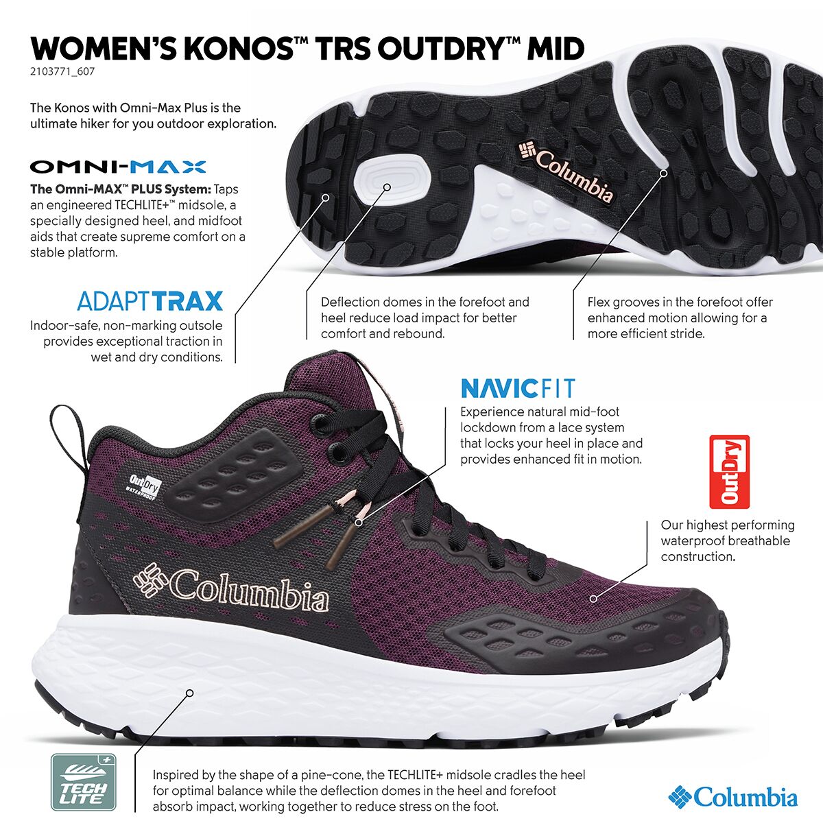 Konos TRS Outdry Mid Hiking Boot Women's