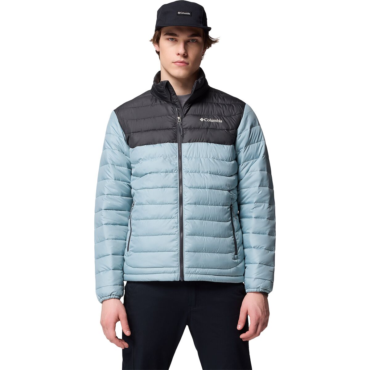 Columbia Men's Powder Lite II Jacket in Crushed Blue / Shark - Size: XXL