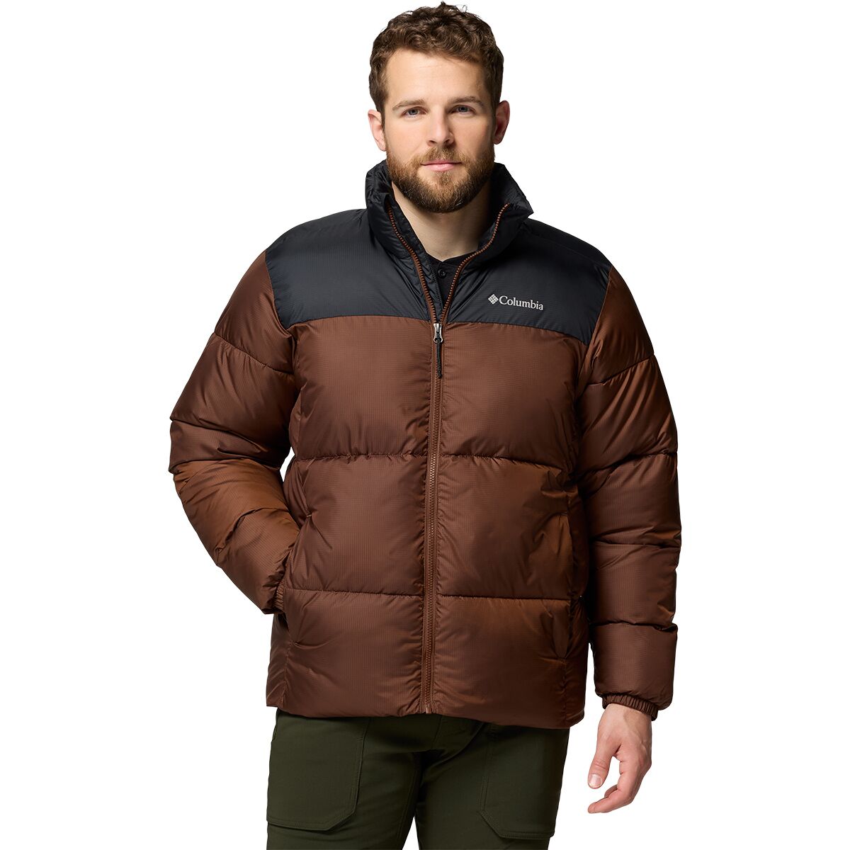 Columbia Men's Puffect III Jacket in Tobacco / Black - Size: Small