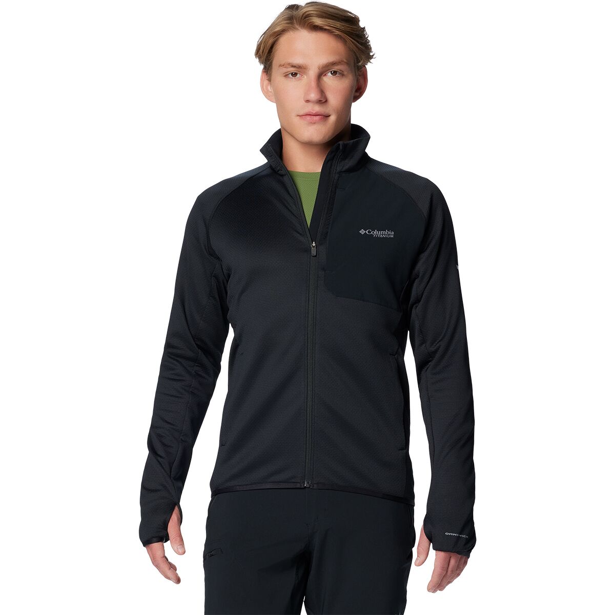 Columbia Men's Triple Canyon Grid Full-Zip Fleece II in Black - Size: Large