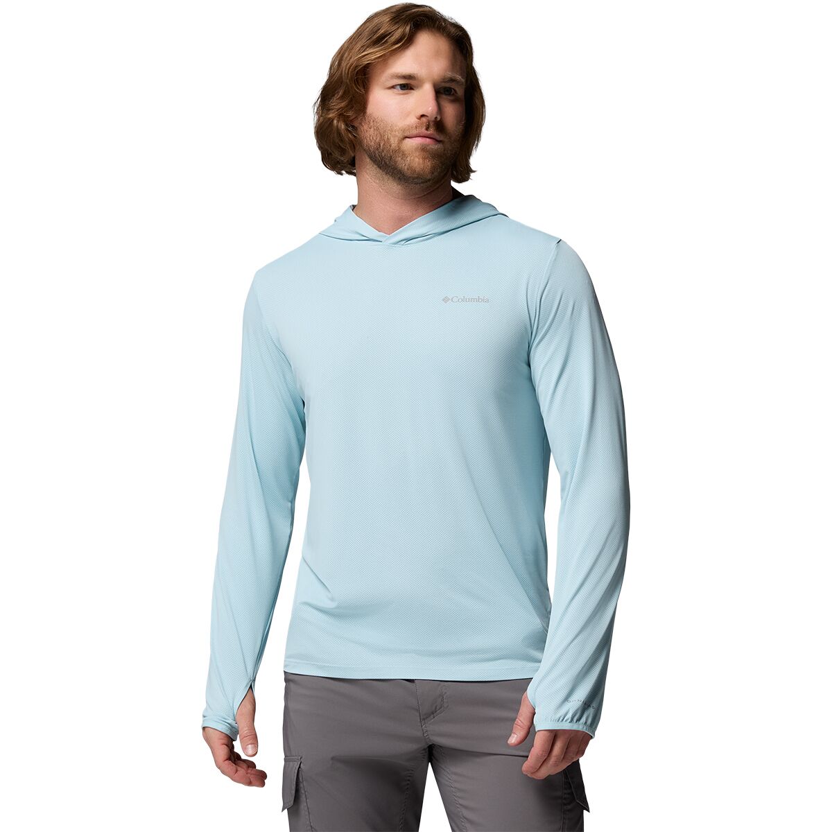 Columbia Men's Tech Trail Utility Hoodie in Marine Light - Size: Medium