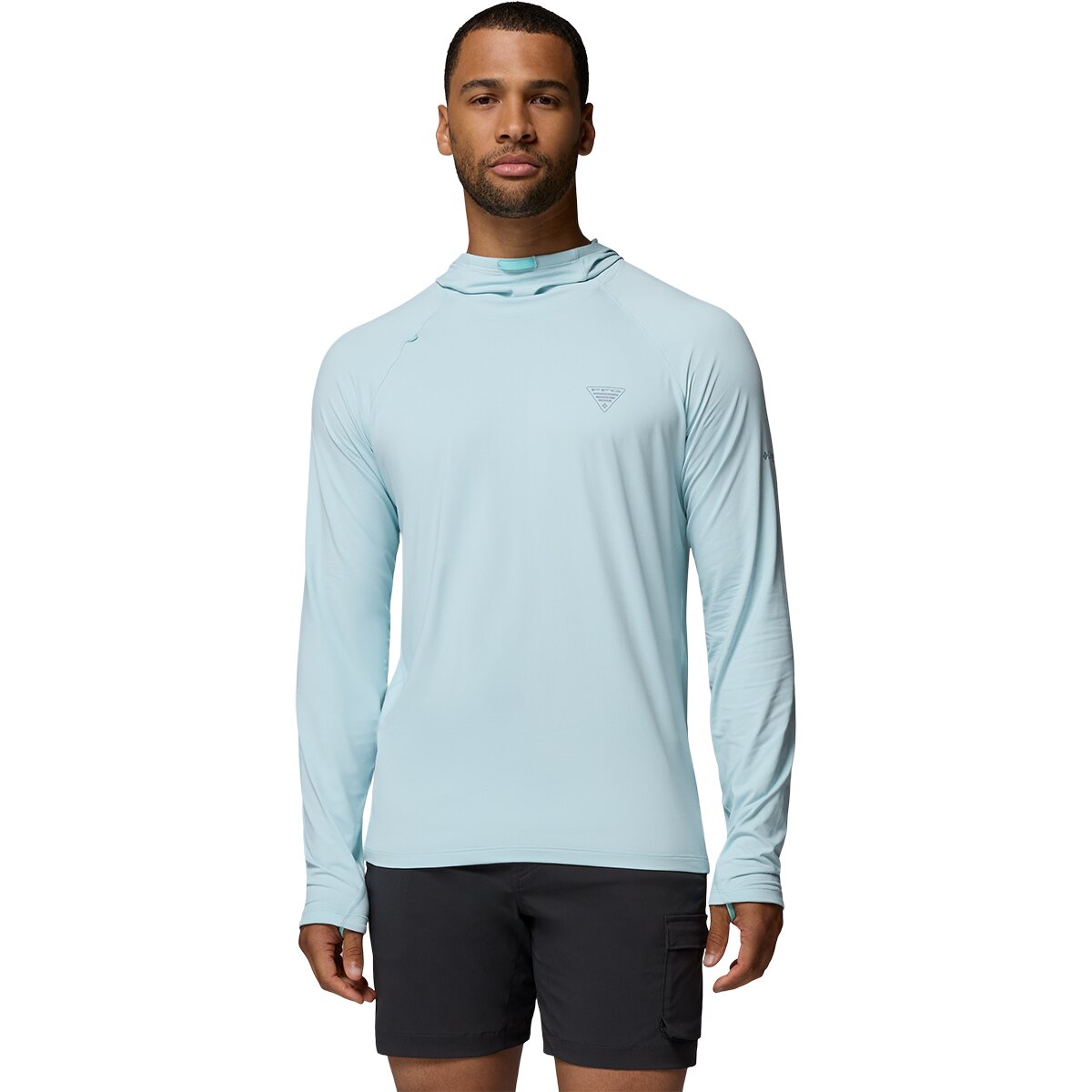 Columbia Men's Wild Cast Sun Hoodie in Marine Light - Size: Medium
