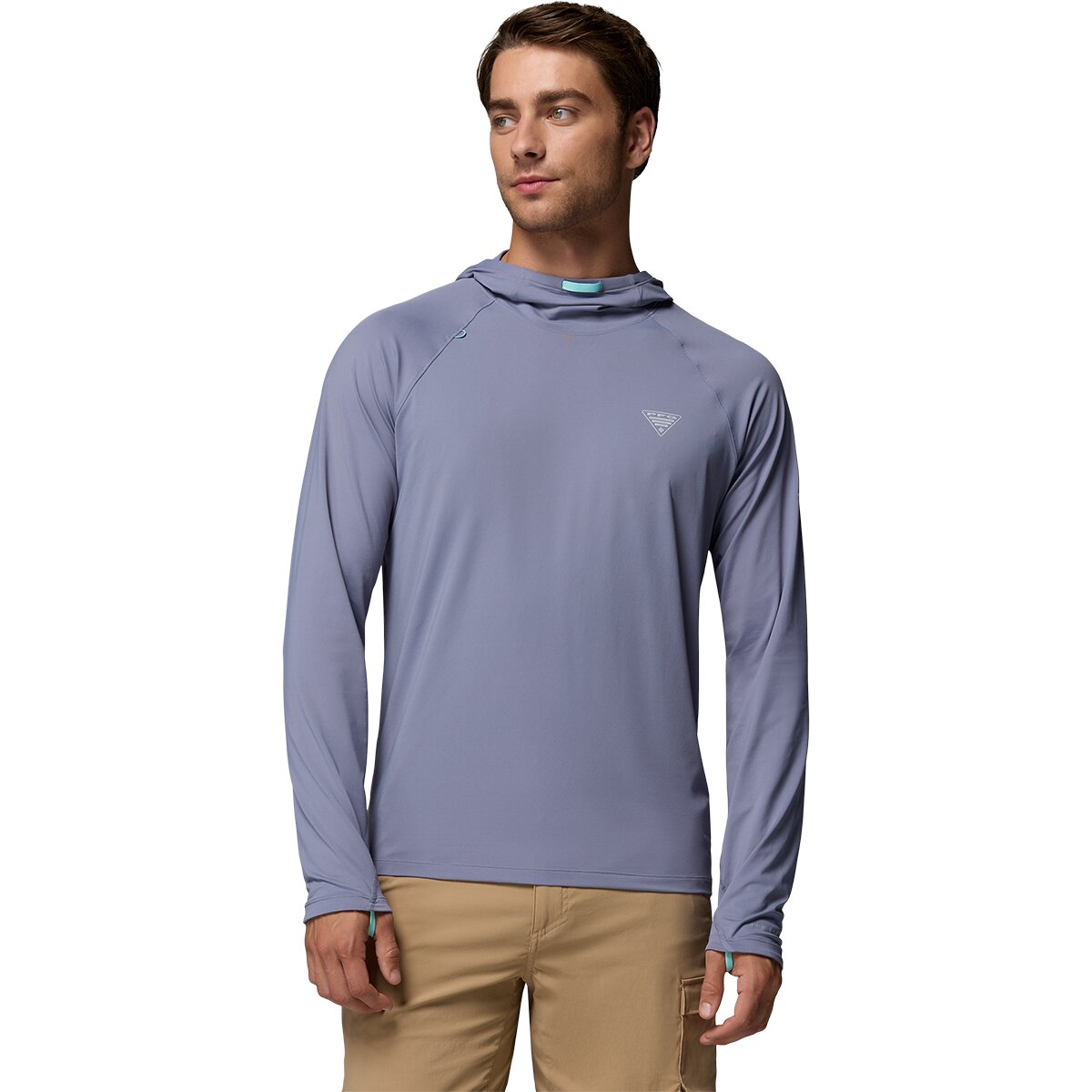 Columbia Men's Wild Cast Sun Hoodie in New Moon - Size: Large