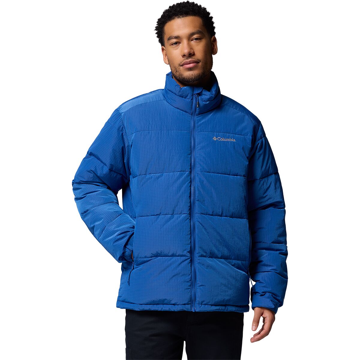 Columbia Men's Pike Lake Novelty Jacket in Mountain Blue - Size: Small