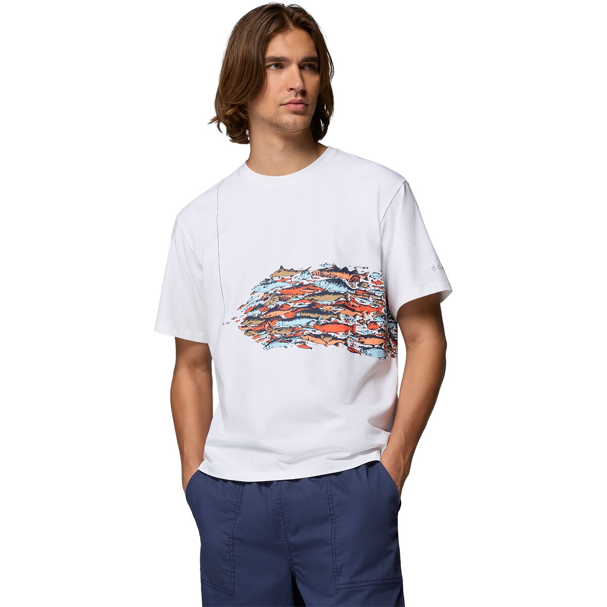 Columbia Men's Bonefish Flats Short-Sleeve T-Shirt in White - Size: Small