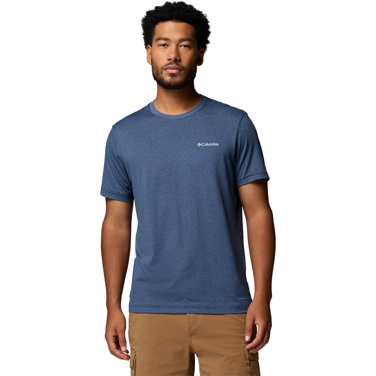 Columbia Men's Parsons Point Back Graphic T-Shirt in Collegiate Navy Heather / Linear Peaks - Size: Small