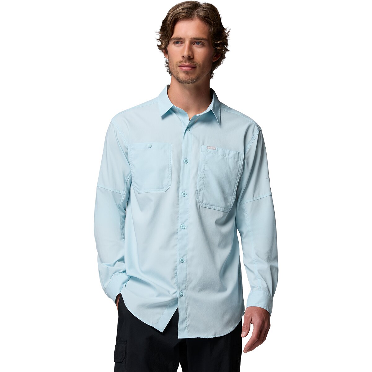 Columbia Men's Silver Ridge Utility II Long-Sleeve Shirt in Marine Light - Size: Large