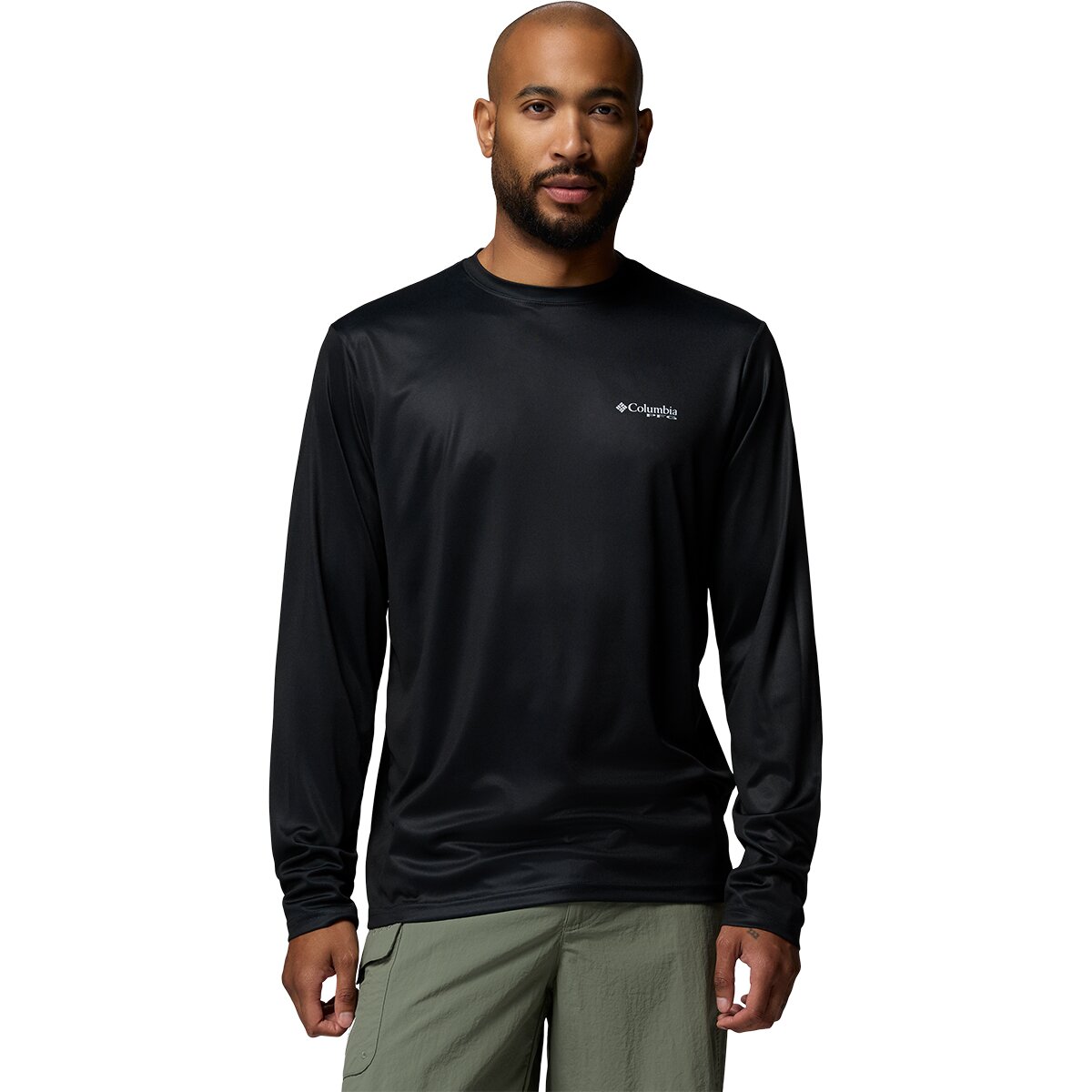 Columbia Men's Terminal Tackle PFG Dare Devil Long-Sleeve Shirt in Black - Size: XS