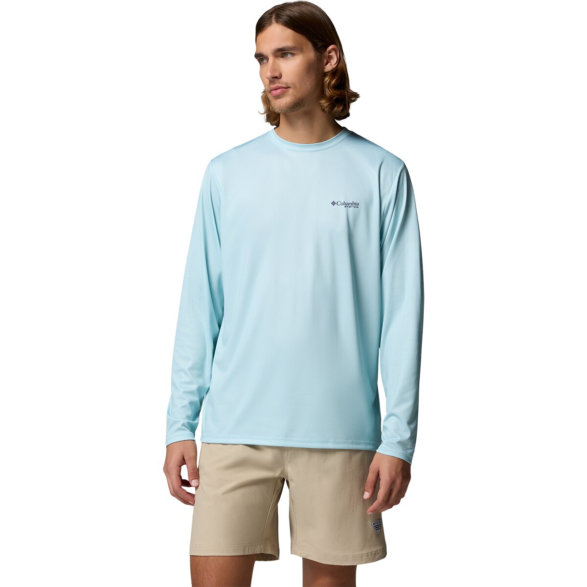 Columbia Men's Terminal Tackle PFG Dare Devil Long-Sleeve Shirt in Marine Light - Size: XL