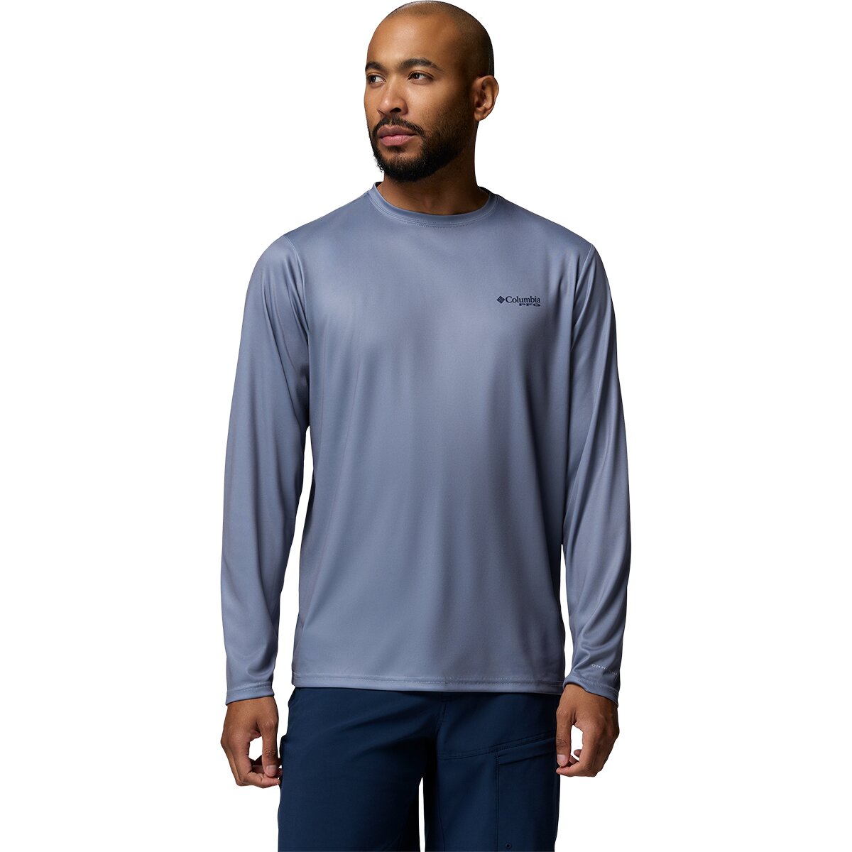 Columbia Men's Terminal Tackle PFG Fish Shine II Shirt, in New Moon, Size Medium | by West Marine