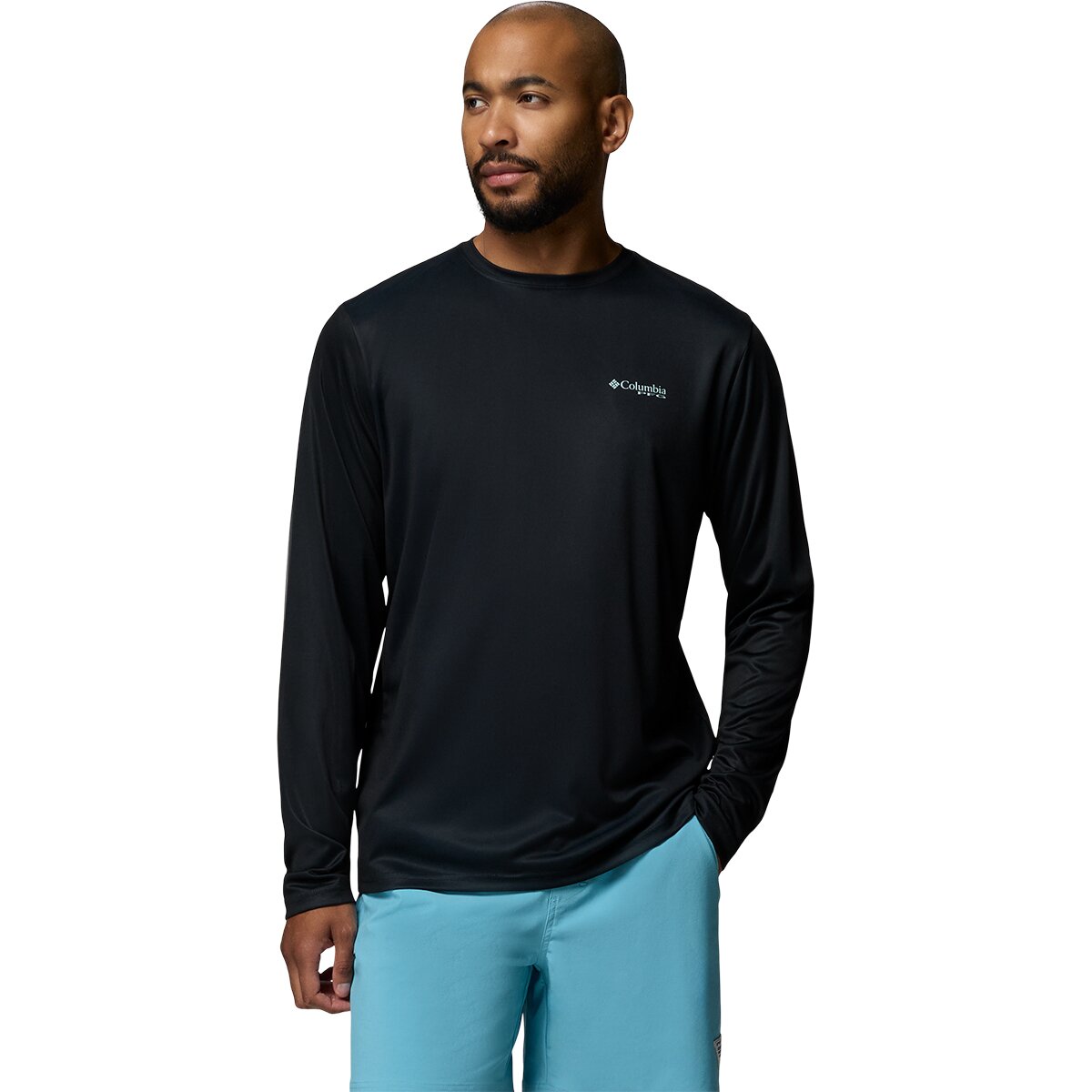 Columbia Men's Terminal Tackle PFG Sea Creature LS Shirt in Black - Size: XS