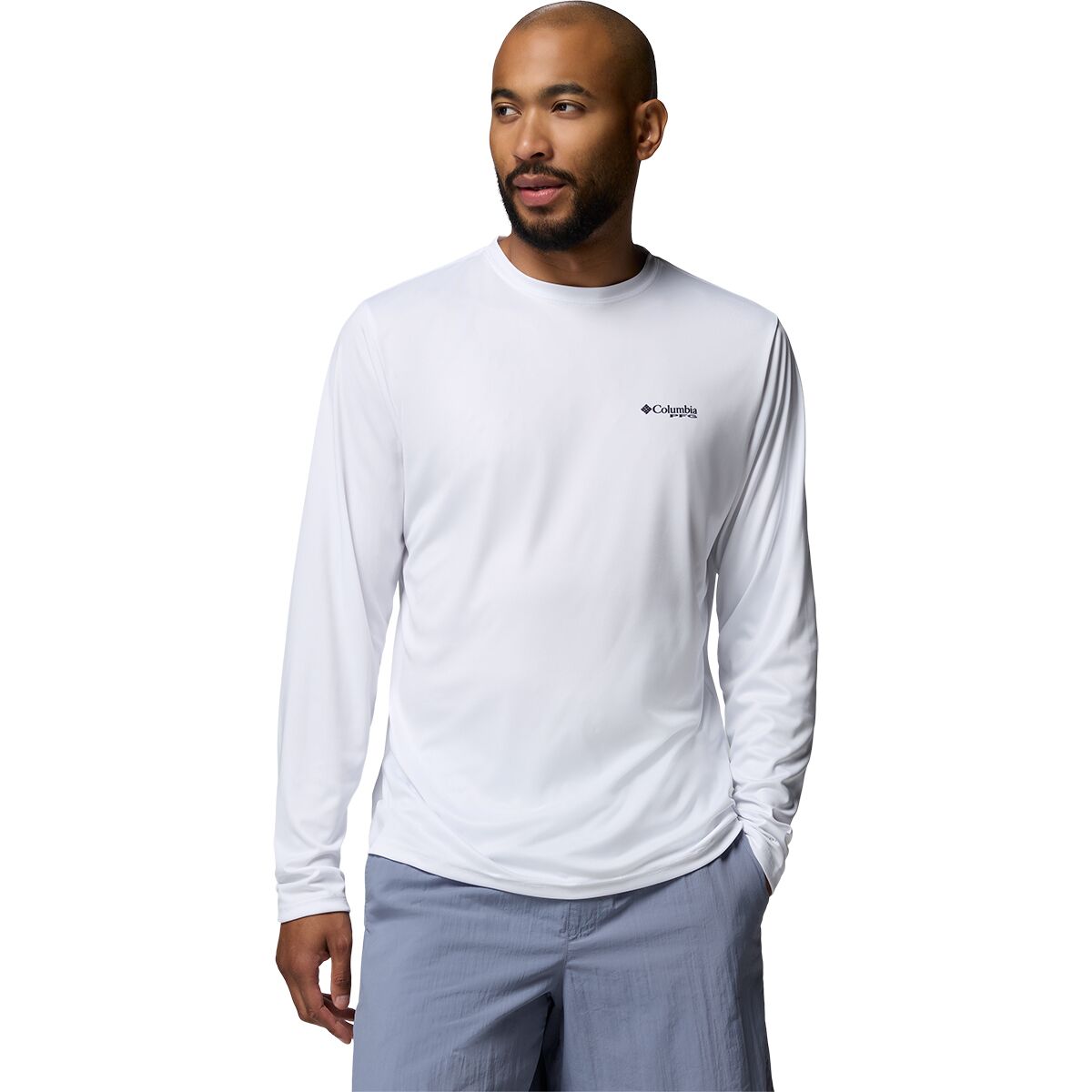 Columbia Men's Terminal Tackle PFG Sea Creature LS Shirt in White - Size: Medium