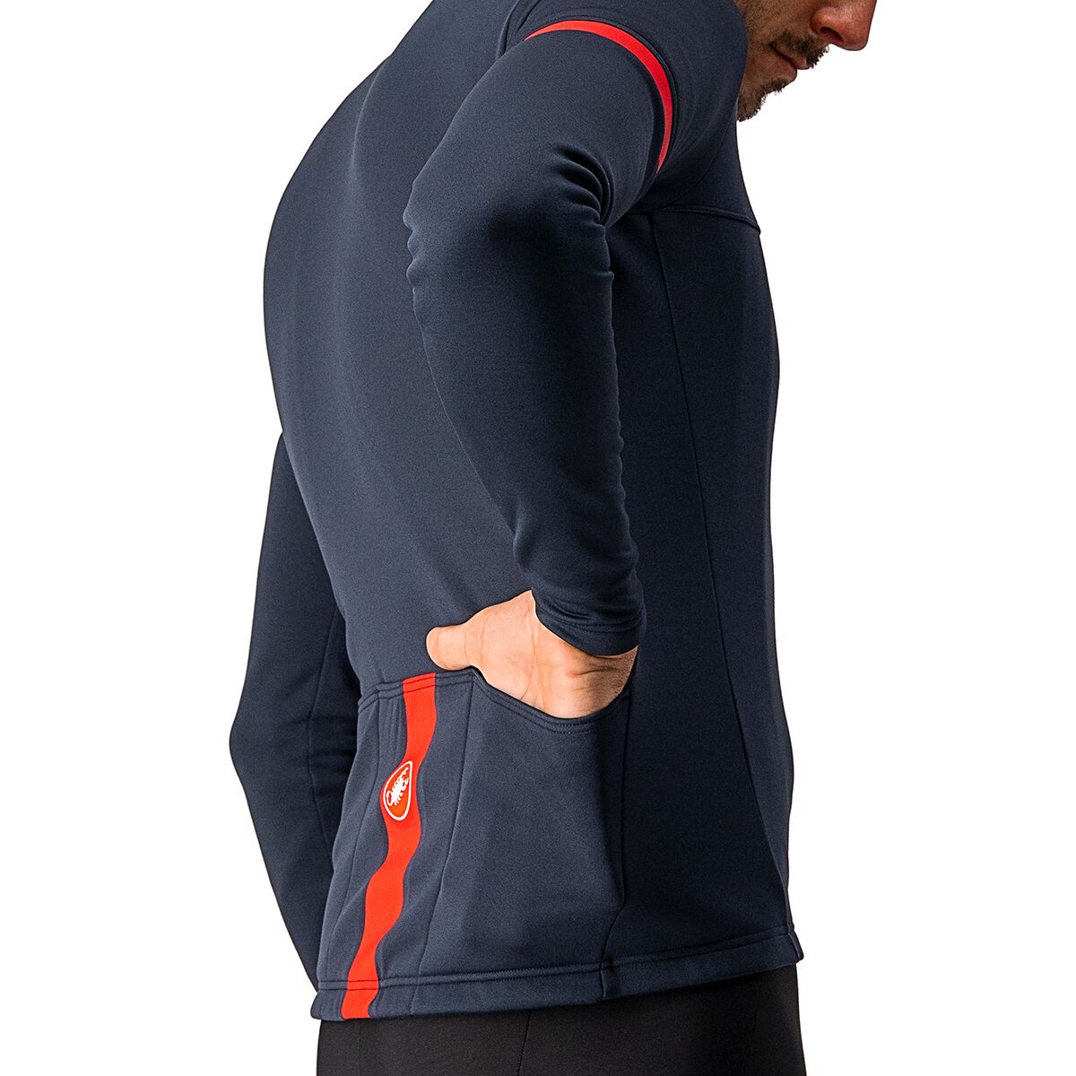 ［ジ&amp;ジ］カステリ Fondo Long Sleeve Jersey Castelli Fondo Full-Zip Long-Sleeve Jersey - Men's - Men