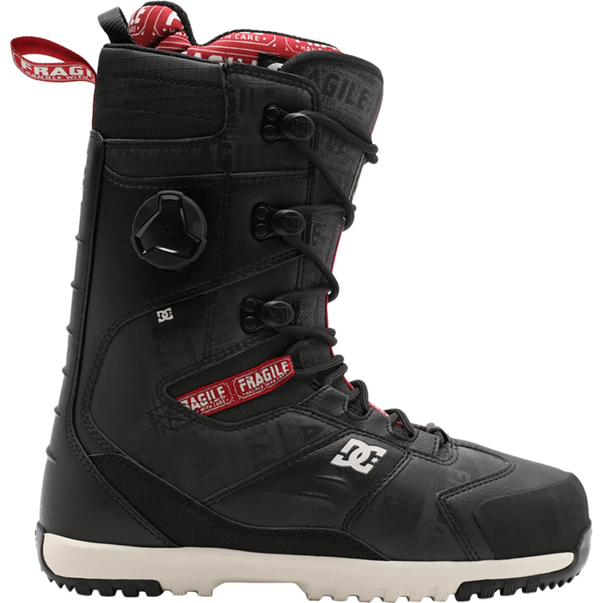 DC Men's Andy Warhol Premier Hybrid Snowboard Boot - 2024 in Black / Red Print - Size: 7.5
