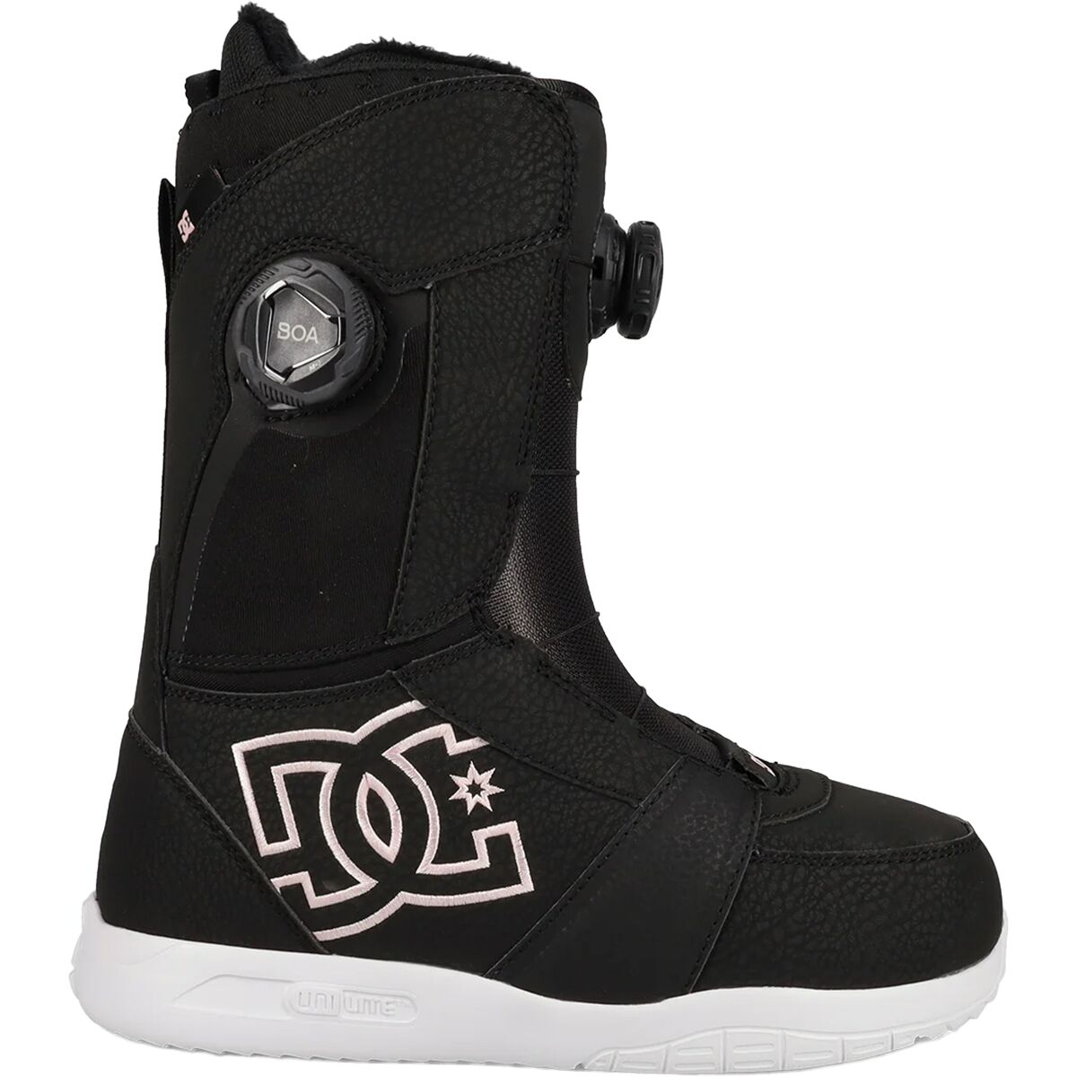 DC Womens Lotus, Color: Black/Lt Pink, Size: 8 (DC01722002-BLKLPK-B080)