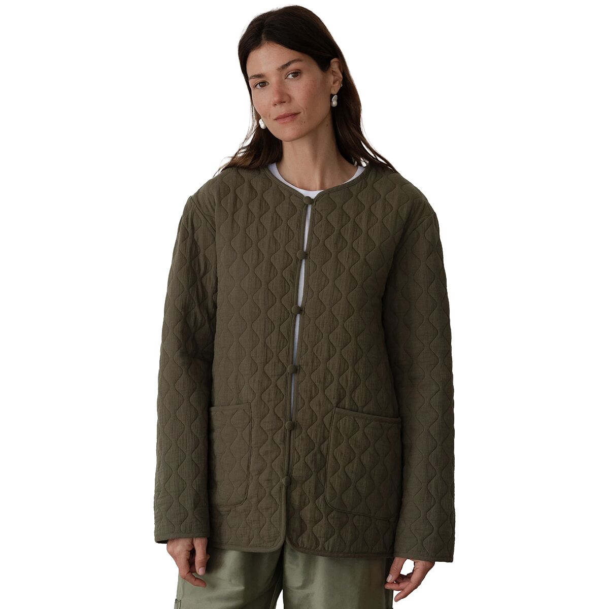 Donni Women's The Quilted Loop Jacket in Ore - Size: Large