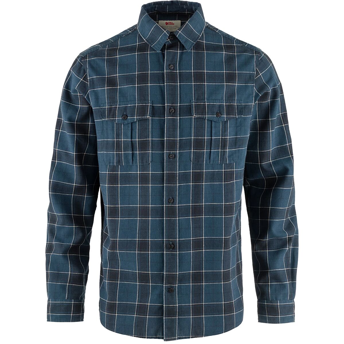 Fjallraven Men's Ovik Travel Long-Sleeve Shirt in Indigo Blue / Dark Navy - Size: Small
