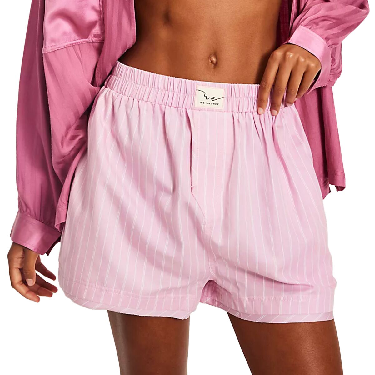Free People Women's Day To Day Striped Boxer Short - Size: XS