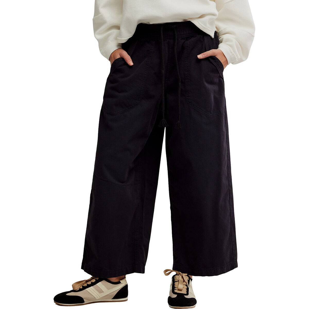 Free People Women's Easy Peasy Pull On Pant in Black - Size: Medium