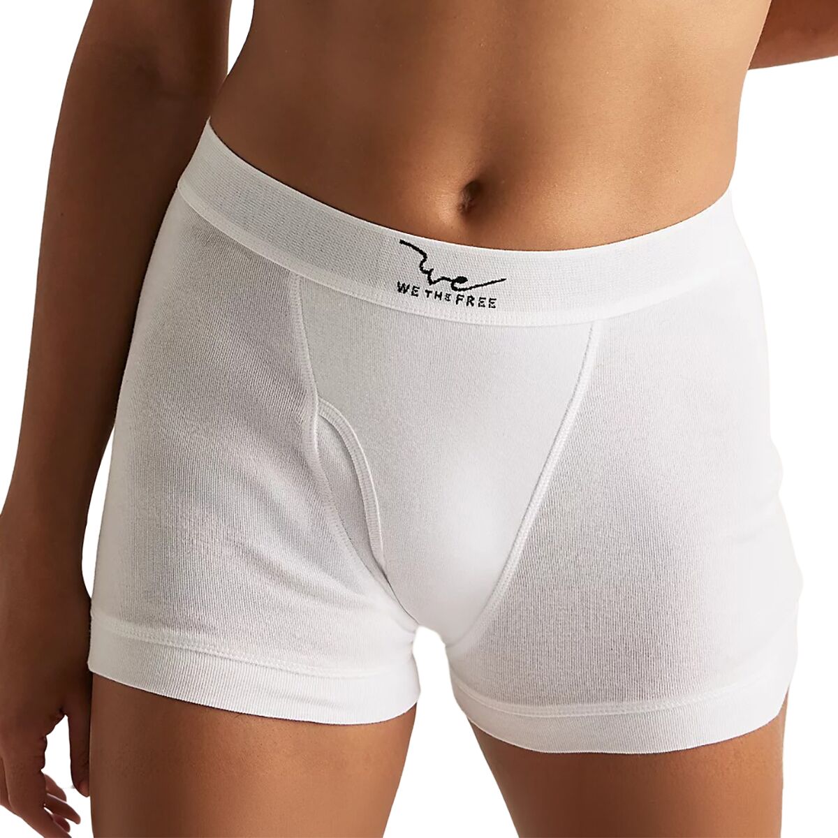 Free People Women's We The Free Boxer Brief in Ivory - Size: XL