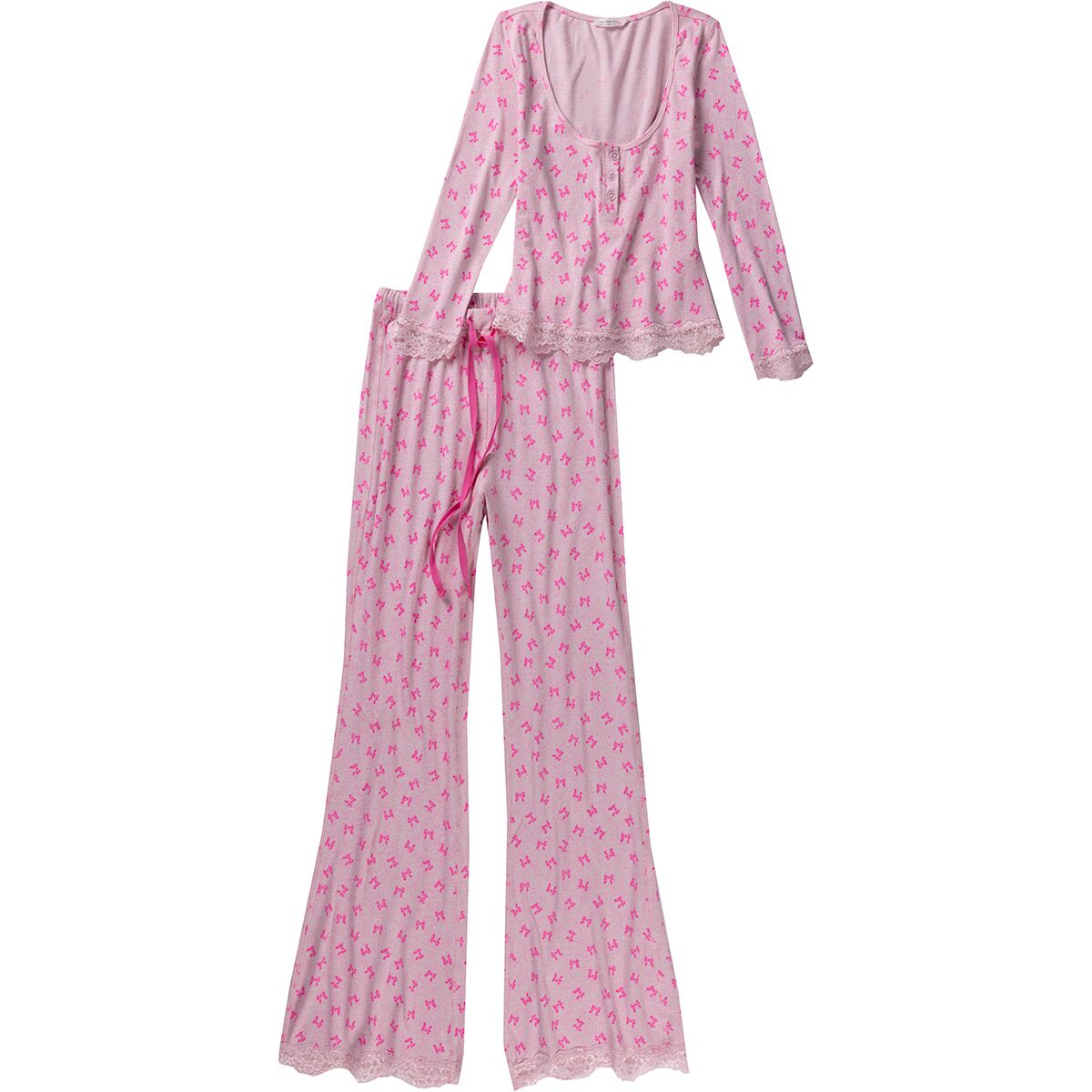 Free People Women's Stolen Dance Sleep Set in Candy Lilac Combo - Size: Small