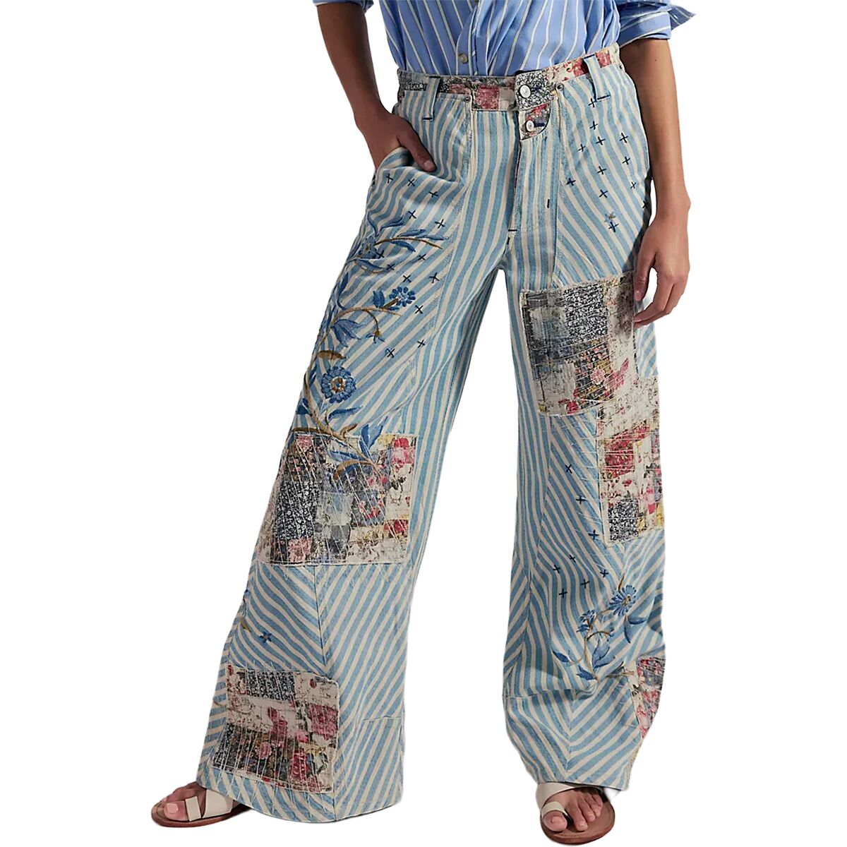 Free People Women's Runyon Patched Pant in West Ridge - Size: 8