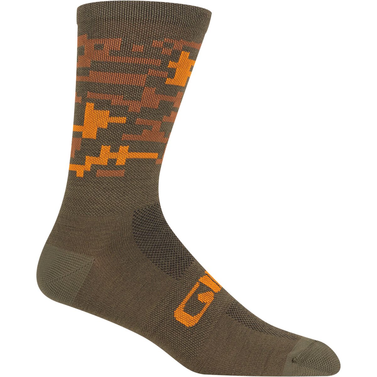 Giro Merino Seasonal Sock in Trail Green Camo - Size: Medium