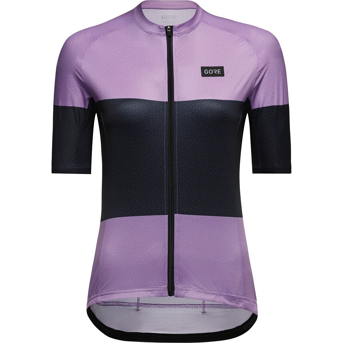 GOREWEAR Women's Spirit Stripes Jersey in Scrub Purple / Orbit Blue - Size: XS/0-2