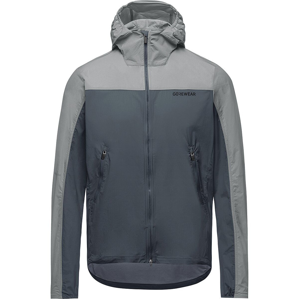 GOREWEAR Men's Fernflow Hooded Windbreaker in Lab Graphite / Lab Gray - Size: Large