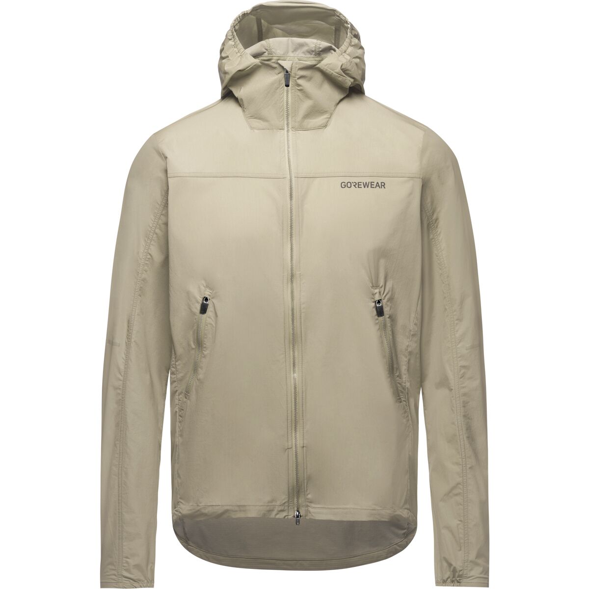 GOREWEAR Men's Fernflow Hooded Windbreaker in Tech Beige - Size: Medium