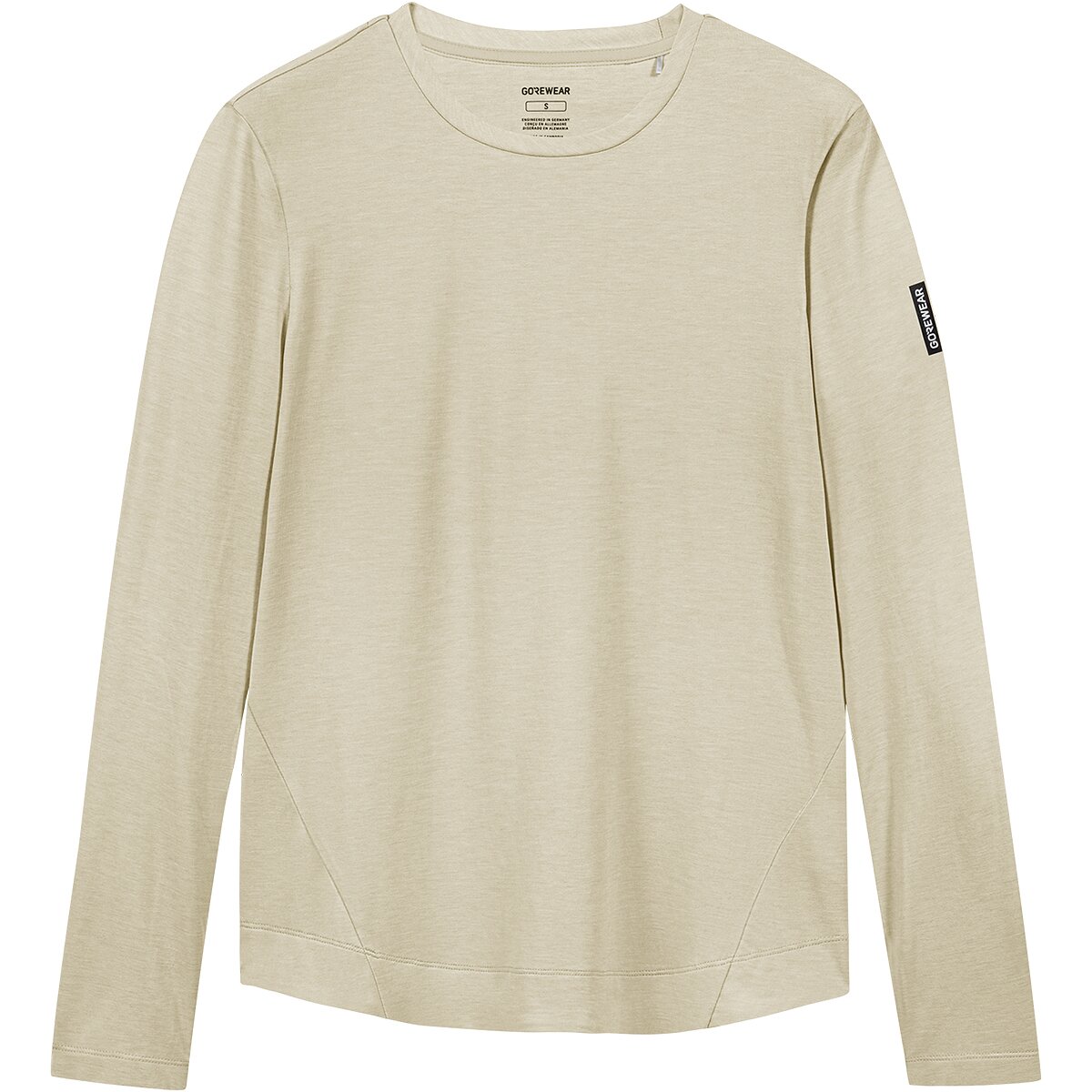 GOREWEAR Women's Training Long-Sleeve T-Shirt in Tech Beige - Size: L/12-14