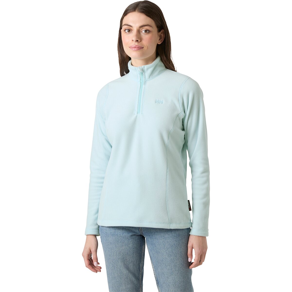 Helly Hansen Women's Daybreaker Half-Zip Fleece Top in Barely Blue - Size: XL