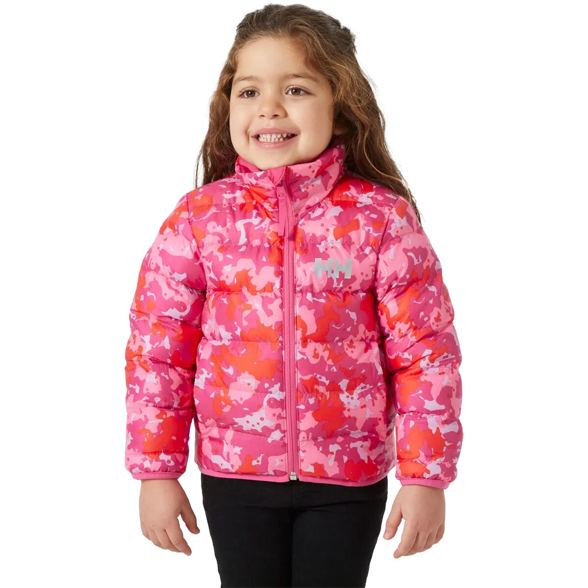 Helly Hansen Dalen Reversible Jacket - Toddlers' in Dragon Fruit Splash Camo AOP - Size: 1