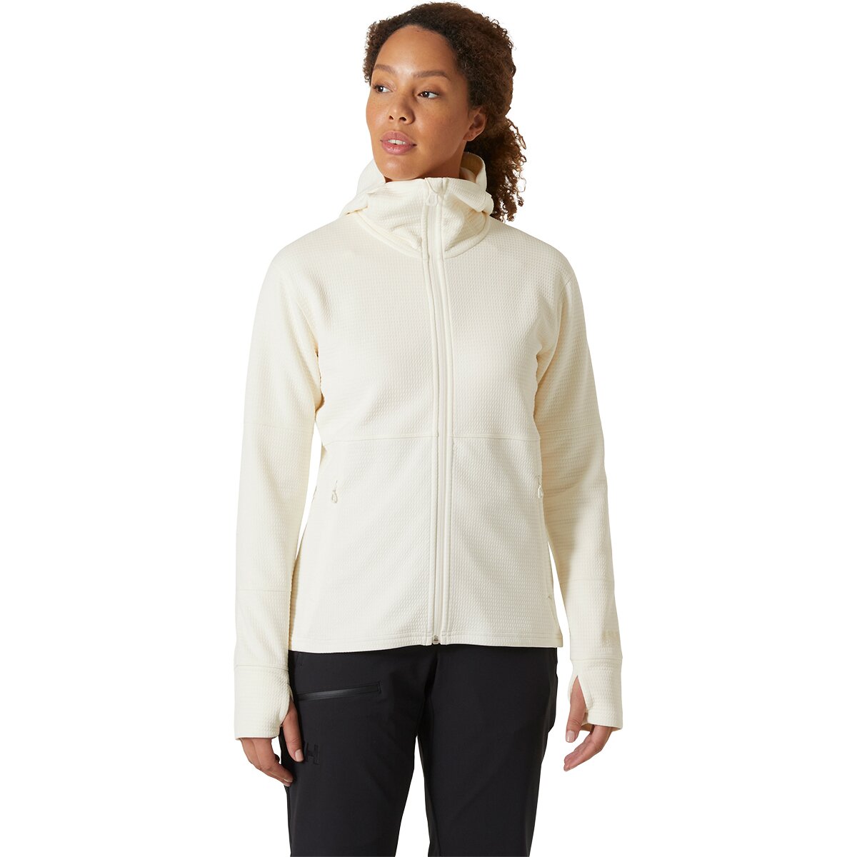 Helly Hansen Women's Evolved Air Hooded Midlayer Top in Snow - Size: Medium