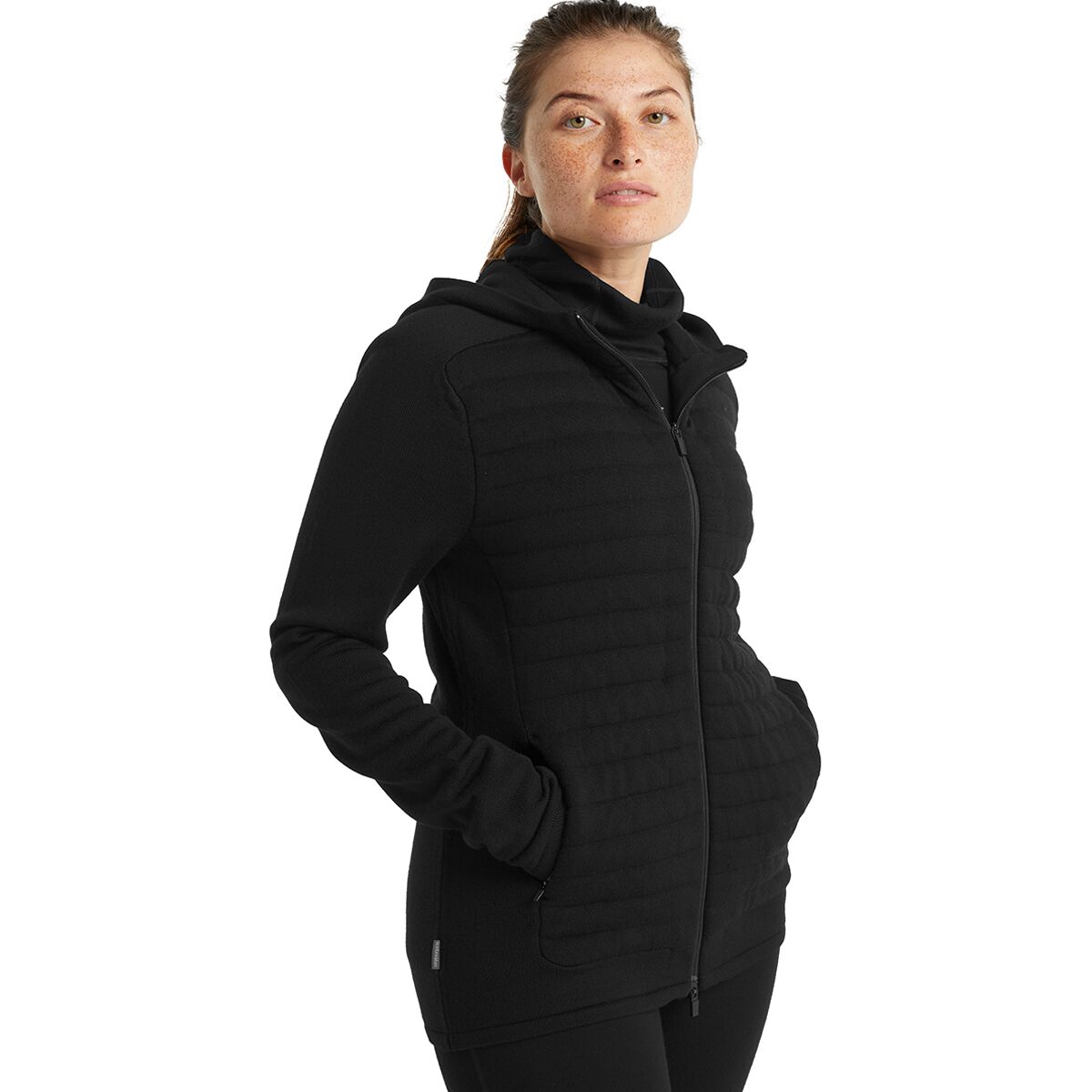 ICEBREAKER W's HELIX LS ZIP HOOD S ブラック Used Icebreaker MerinoLOFT Helix Zip Hood Jacket | REI Co-op