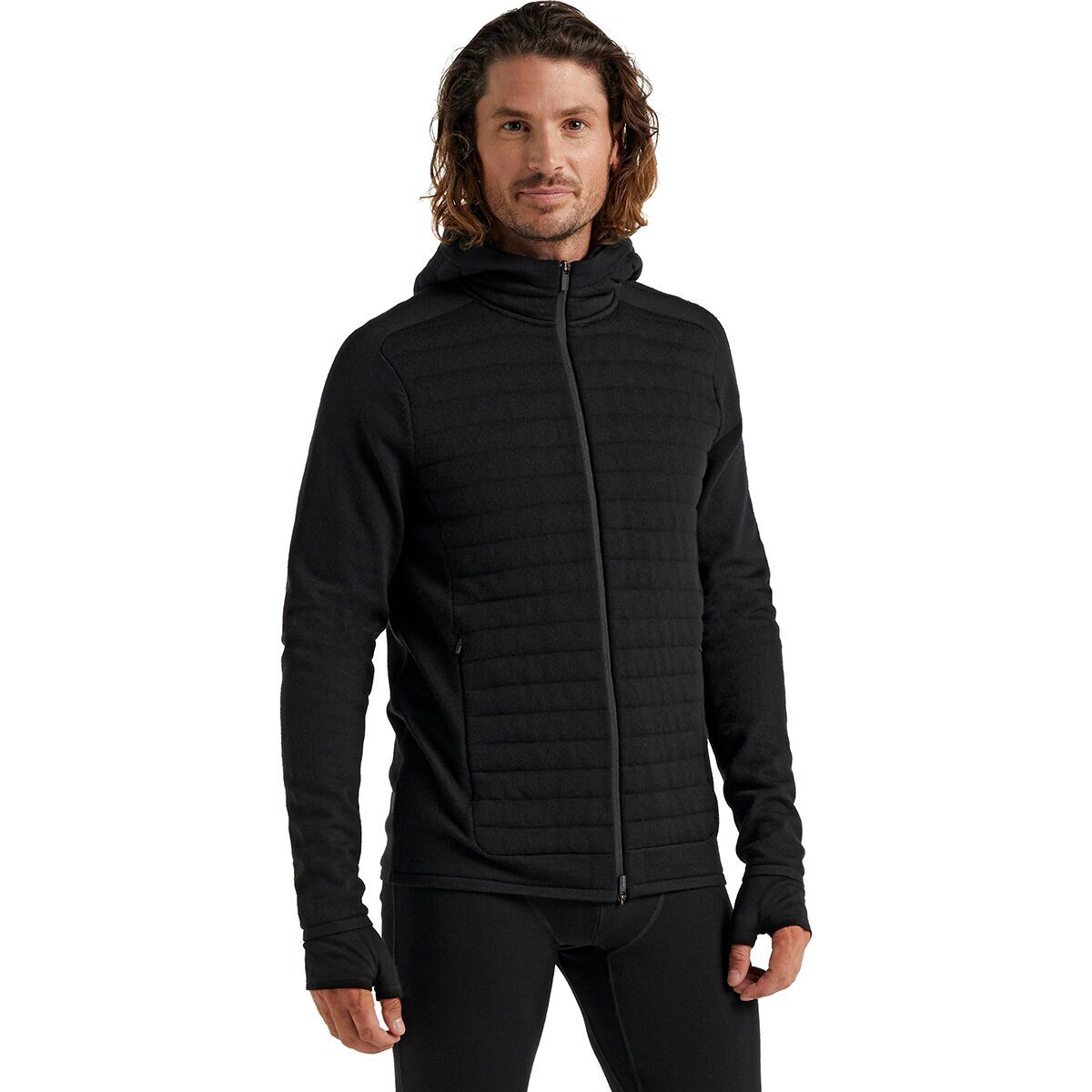 ICEBREAKER W's HELIX LS ZIP HOOD S ブラック ICEBREAKER W's HELIX LS ZIP HOOD S ブラック Icebreaker