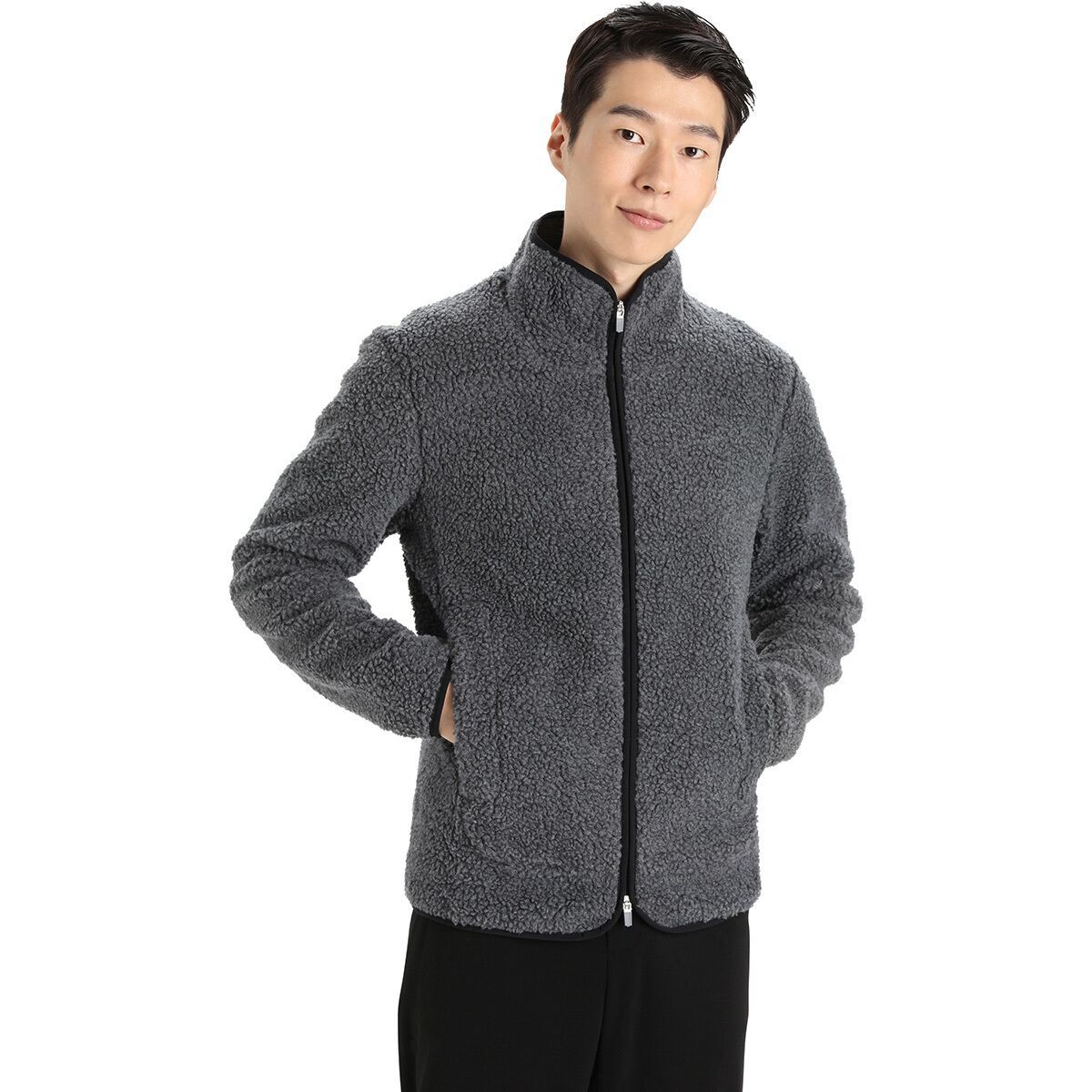icebreaker ZIP ジャケット Icebreaker RealFleece High Pile Long-Sleeve Zip Jacket - Men's - Men