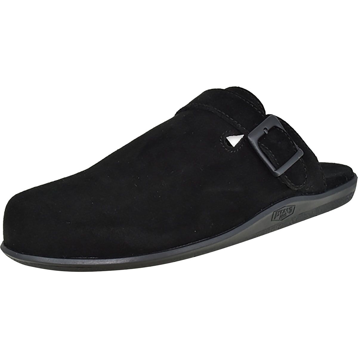 Island Slipper Classic Suede Clog in Black - Size: Mens 9.0/Womens 10
